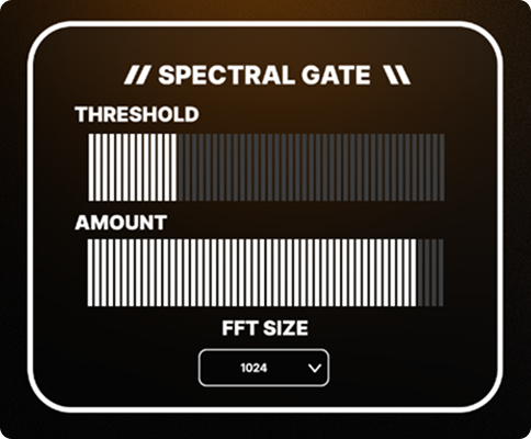 YOURDRUM™ Spectral Gate section